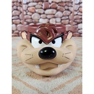 Vintage Taz Tasmanian Devil Plastic Mug Coffee Cup Warner Bros Looney Tunes 1992